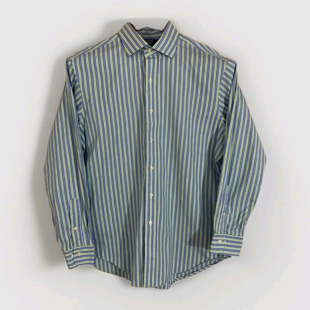 Polo Ralph Lauren Regent Shirt Mens 16.5 34/35 Striped Button Down LS